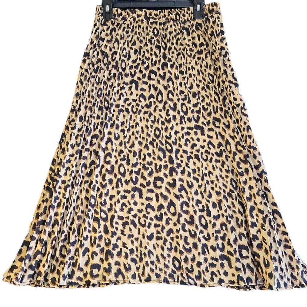 NWT Sadie & Love Womens Skirt Multicolor Size Large 100% Polyester Pleated